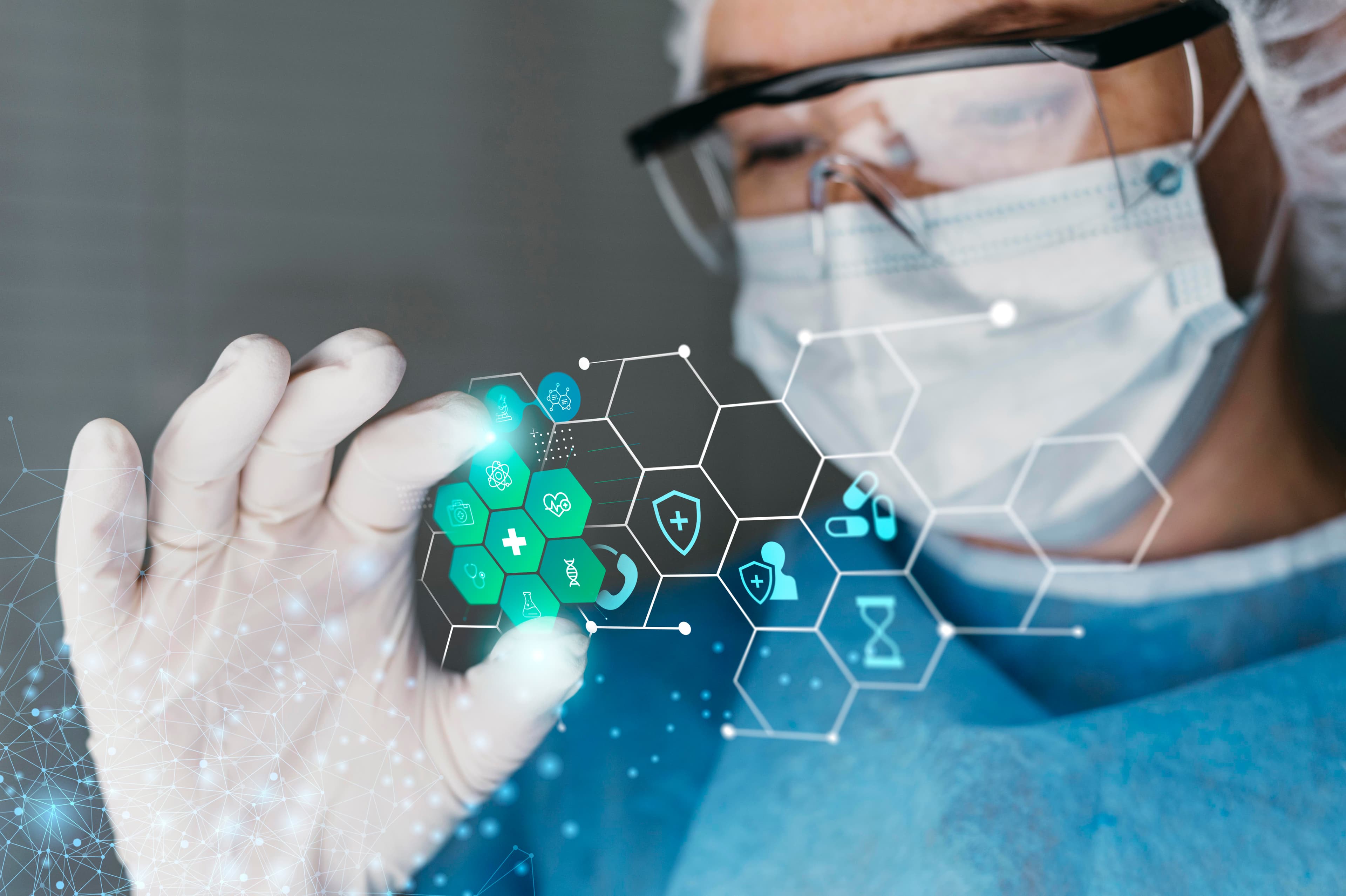 Healthcare professional in a laboratory